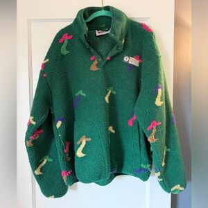 Parks Project Green Mushroom Fleece Jacket Medium